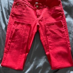 Vibrant Red Caché skinny Women's Jeans
